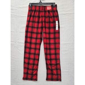 Wondershop Target Mens Red Black Plaid Fleece Pajama Pants Sleepwear S F16879668